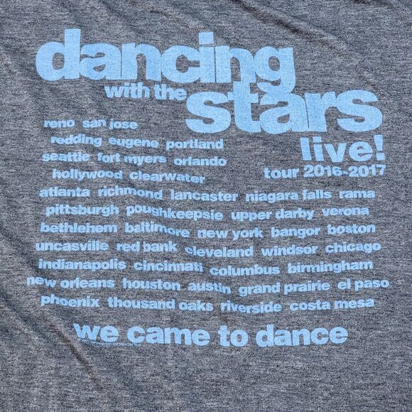 DWTS Graphic SS Blue Tee Live! Tour 2016-2017 - Size XL - Picture 3 of 5